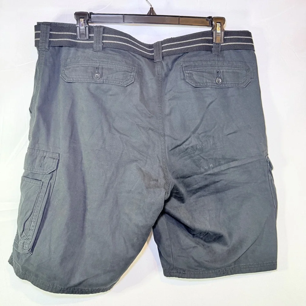 Lee Men's Cargo Shorts Size‎ 40 Gray Cotton D-Ring Belt Pockets